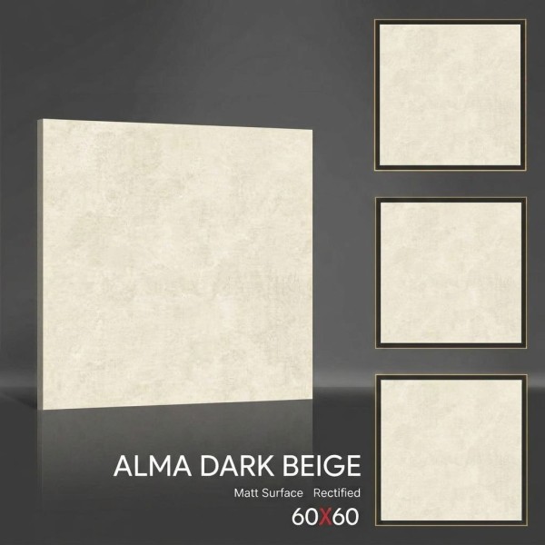 Керамогранит Alma Dark Beige MT 60х60 матовый