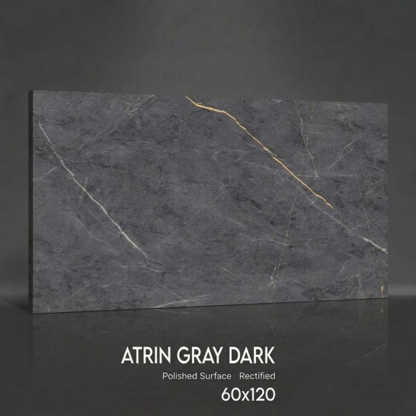 Керамогранит Atrin Gray Dark PL 60х120 полированный