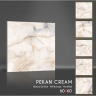 Керамогранит Pekan Cream 7736 60х60 бежевый мрамор глянцевый