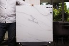 Керамогранит белый мрамор матовый Satvariya Gray 60х60 