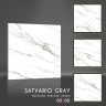 Керамогранит белый мрамор матовый Satvariya Gray 60х60 