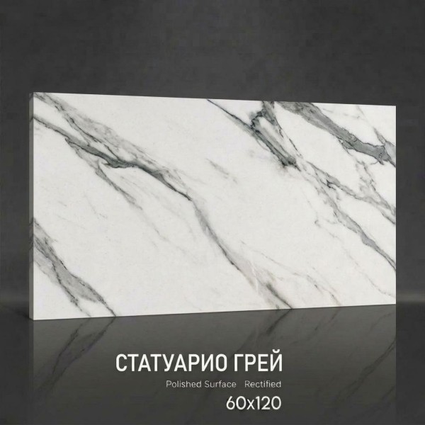 Керамогранит Статуарио Грей 60х120 полированный