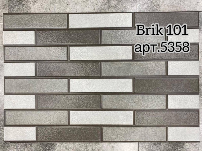 Керамогранит настенный 30x90 матовый/шероховатый под кирпич Brick 101