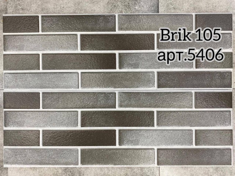 Керамогранит настенный 30x90 матовый/шероховатый под кирпич Brick 105
