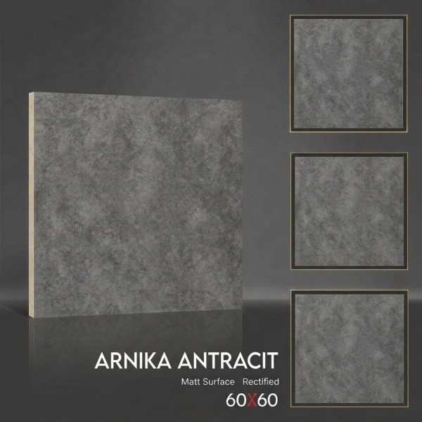 Керамогранит Arnika Antracit 60х60 матовый 30001