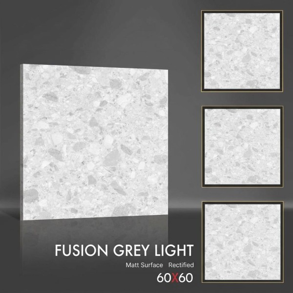 Керамогранит Fusion Gray Light MT 60х60 матовый